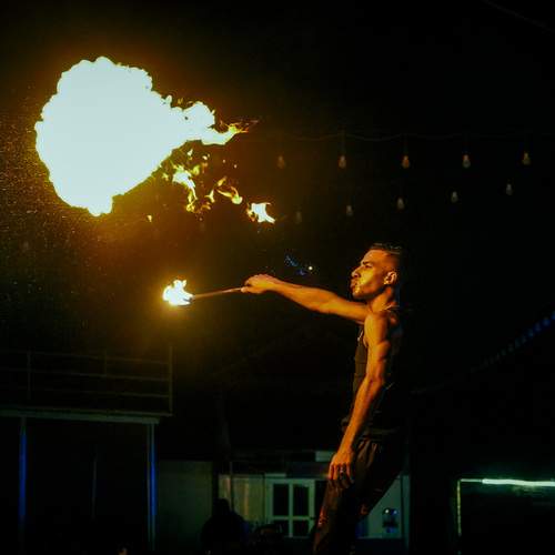 In the fire