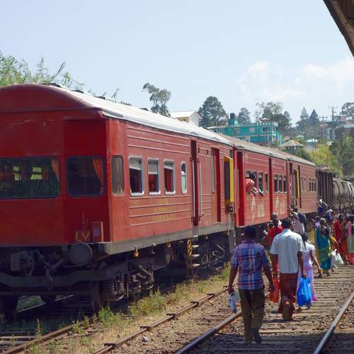 Pasajeros al tren
