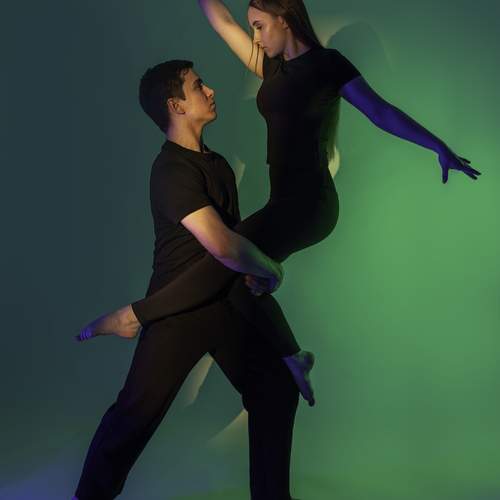 Dancers in green