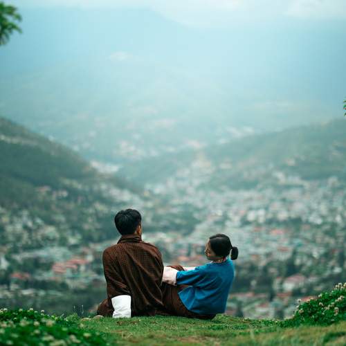 Mountains and city witnessed us!