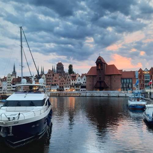 Brick, Water, Dusk