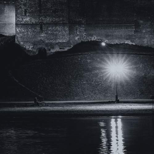 night cyclist