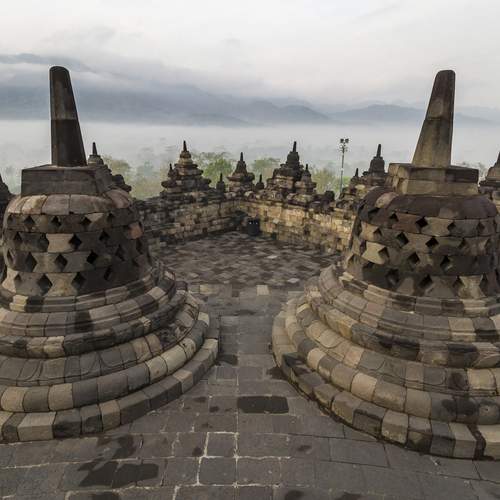 Borobudur Temple At dawn
