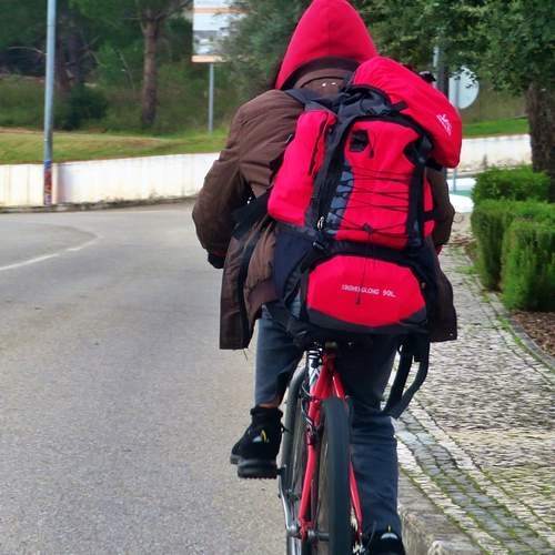 Travelling on a bike