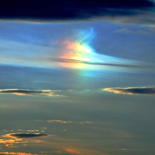 Радужное (Иридесцентное облако) Iridescent cloud