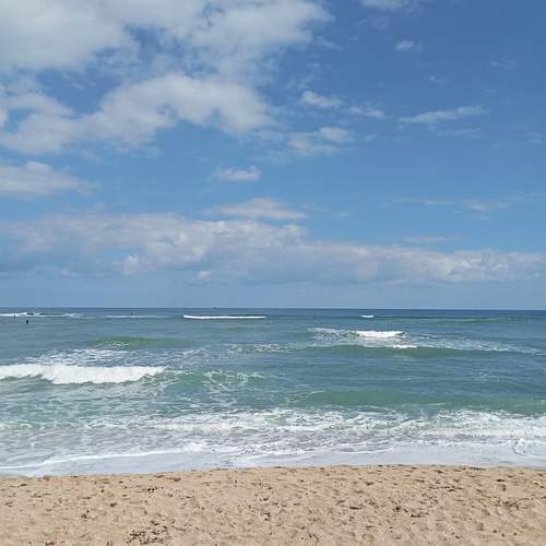 Clouds over the sea.