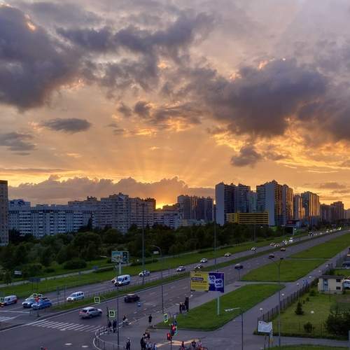 Питерский вечер в спальном районе
