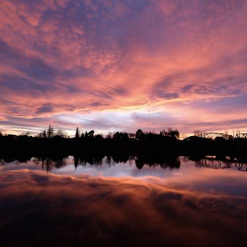 Clouds in the river