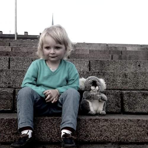 A girl and her koala