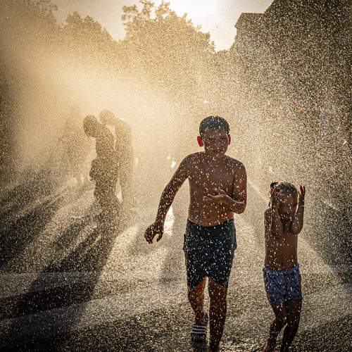 Children in droplets