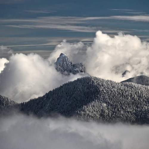 Clouds over the peaks