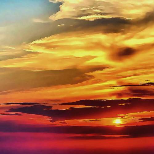 An exceptional Sunset in Paros