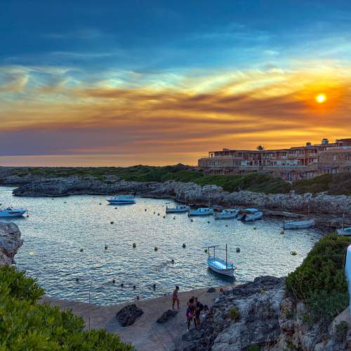 Un atardecer de cuento.