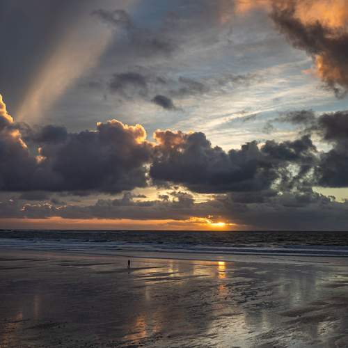 Between Storm and Sunset.