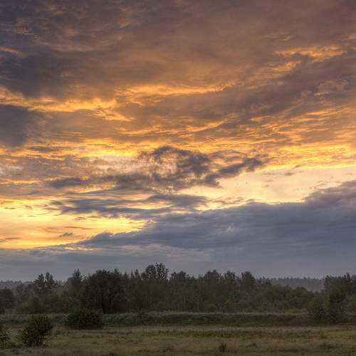 Предрассветные облака
