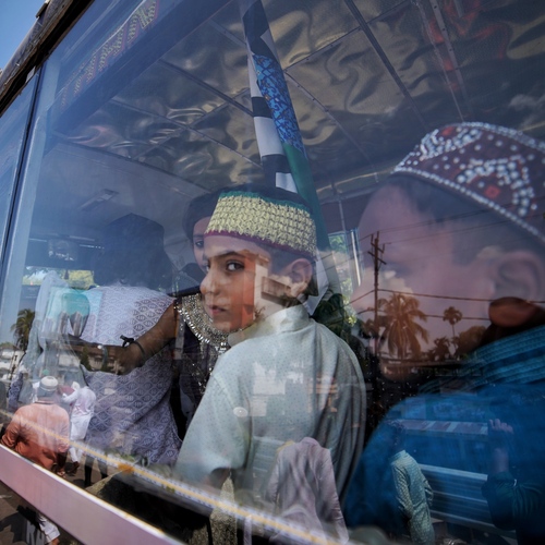 Child in the bus