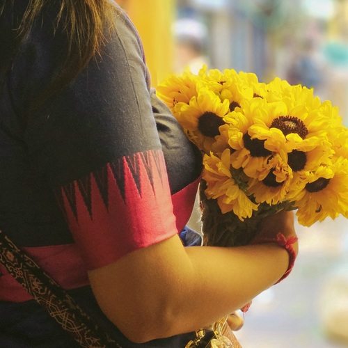 Calmness of her arm