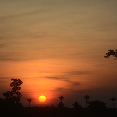 SUNSET ON THE ROAD