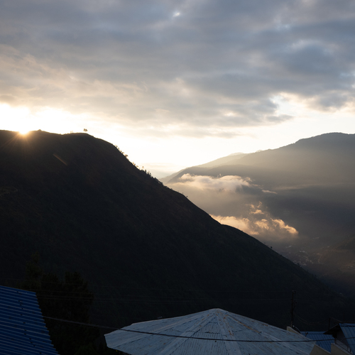 First Dawn Over Dirang