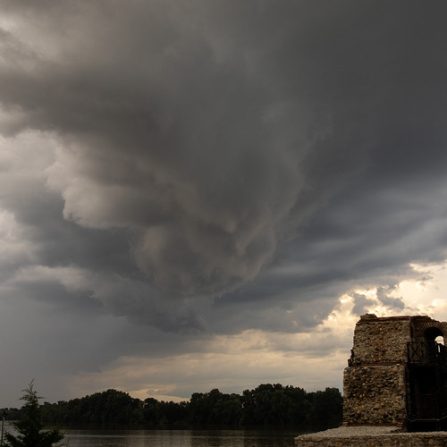 Just before the rain