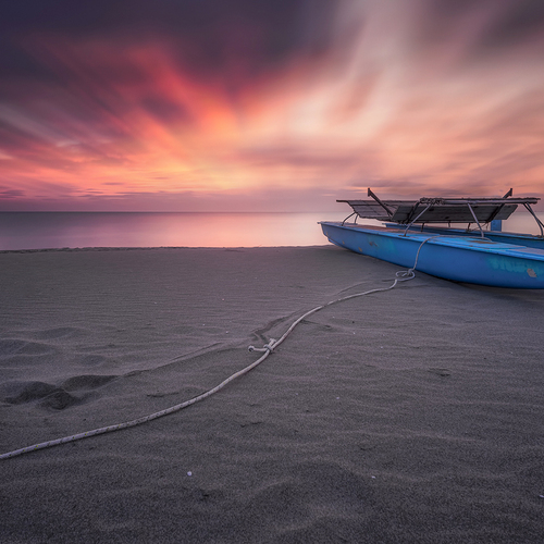 Il mare calmo della sera