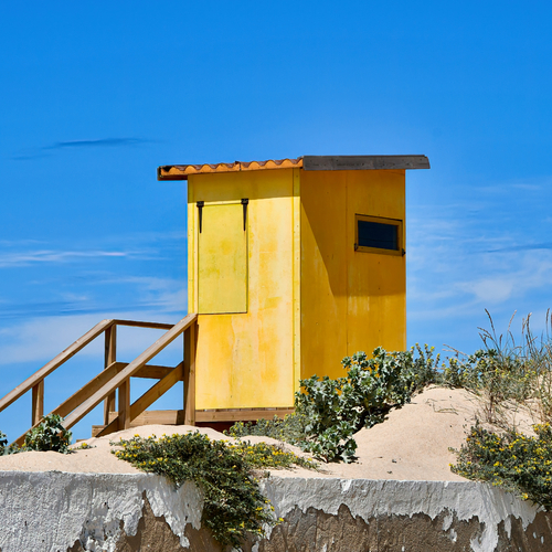 Yellow Beach Hut