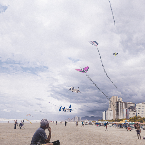 Kite Seller on the Beach