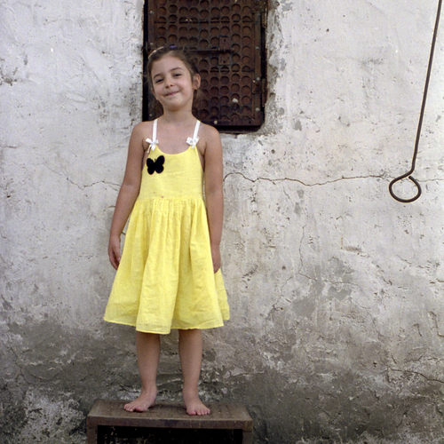 Summer yellow dress