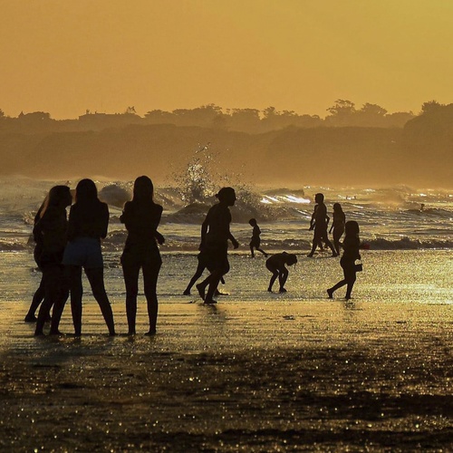 Golden Hour on the Shore
