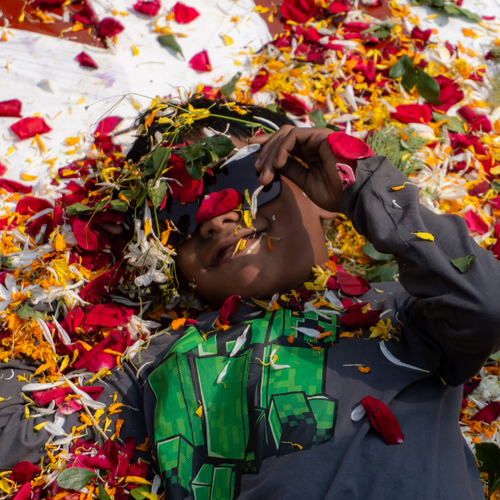 Drowning in flowers