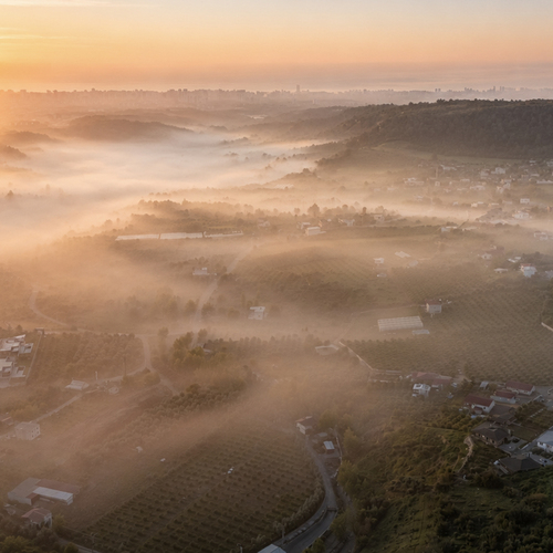 A Quiet Morning Above the Village