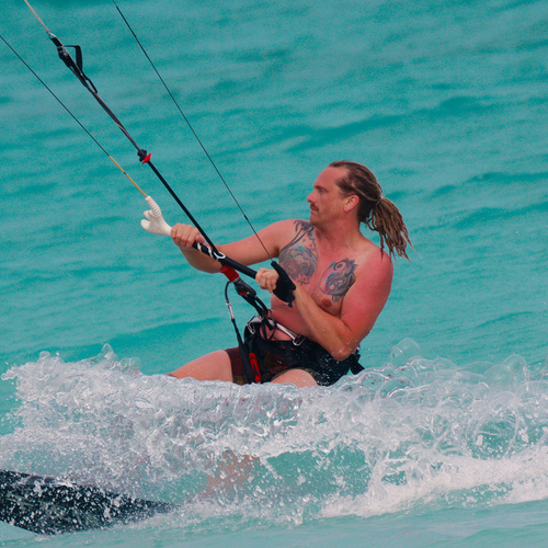 Kitesurfing