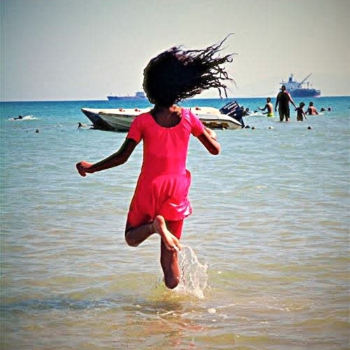 First time at the sea