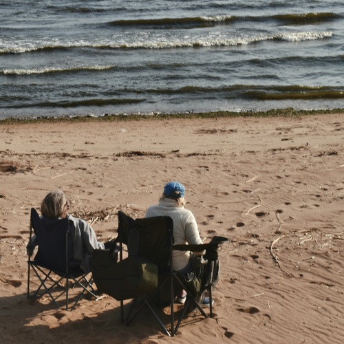 by the sea