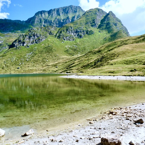 Mountain beach