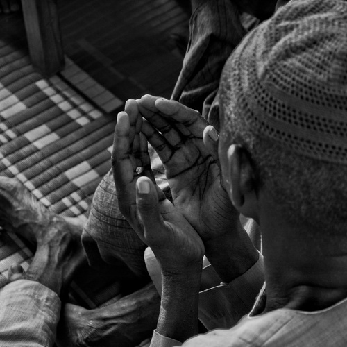 Raised Hands in Prayer