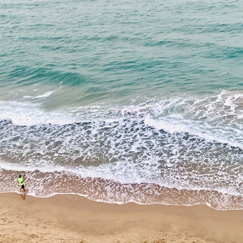 The beach