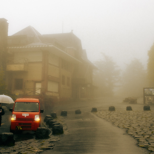 Fuji Mist-Bound: A Solitary Refuge