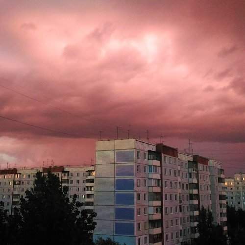 Невероятные закатные облака
