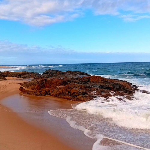 A praia