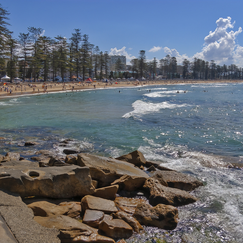 Пляж в районе Manly (Sydney, Australia)