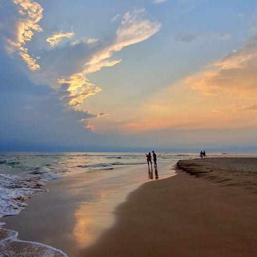 Sunset on the beach