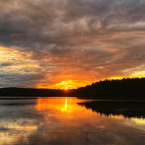 Закат на ламбушке