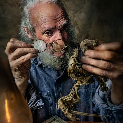 Man with bird