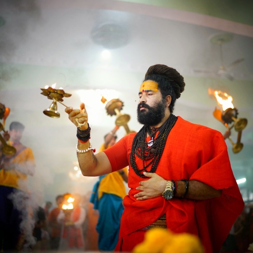 Flame of Faith | Devotion in Saffron