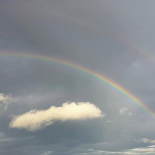 Rainbow and clouds