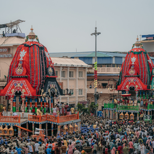 Grand Chariots of the Puri Rath Yatra Festival