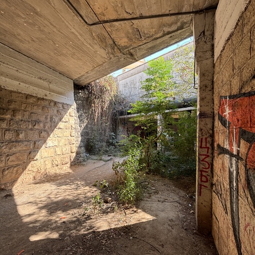 The pedestrian tunnel in Bečići
