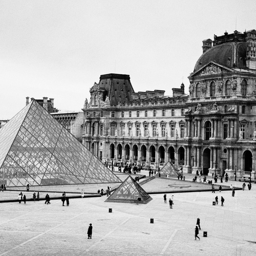 Title: “The Heartbeat of History: Louvre’s Inner Court”