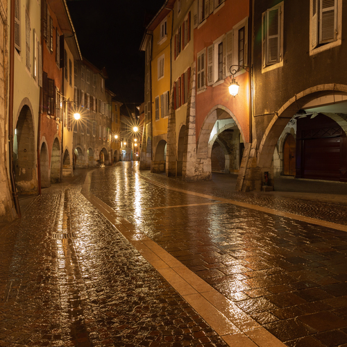 Rainy Night in Annecy